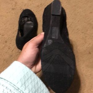 Seychelles Shoes - Black lace wedge heels Seychelles Shoes - Black lace wedge heels